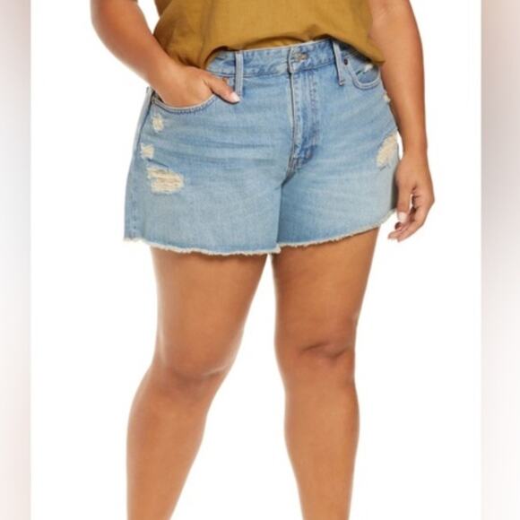 Madewell Relaxed Fit Denim Shorts 18w - Picture 1 of 6